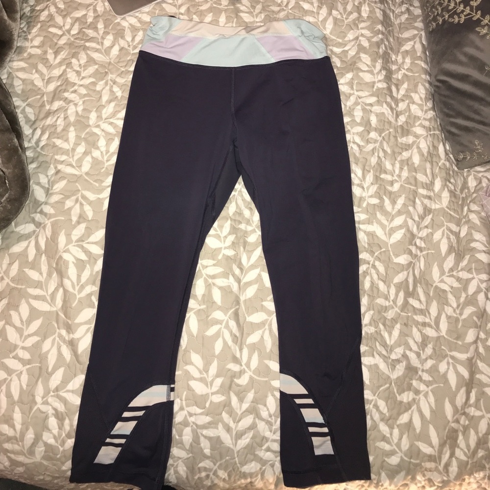 Lululemon run inspire blue 7/8 length